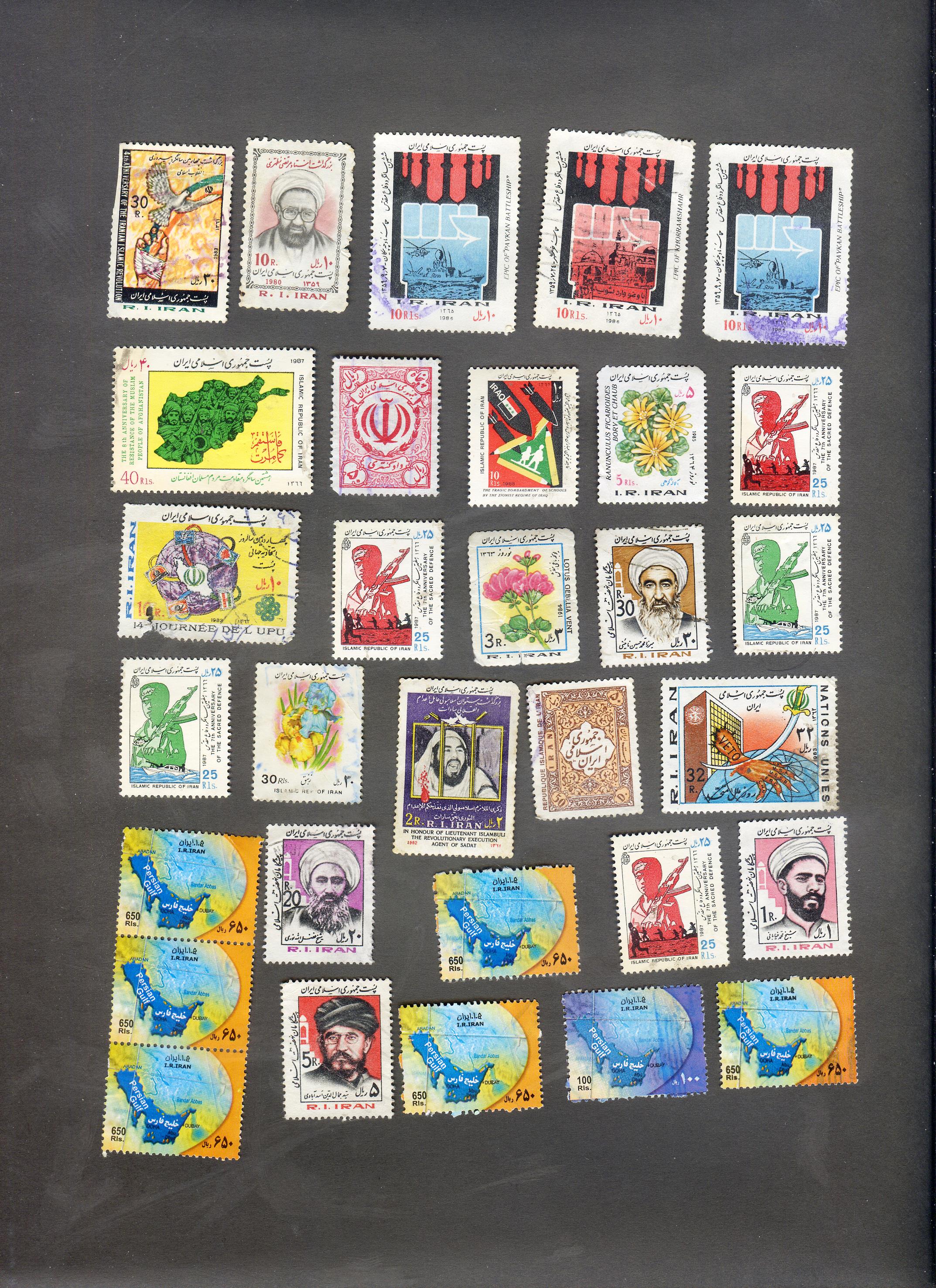  سری 31 عددی تمبرهای قدیمی ایران